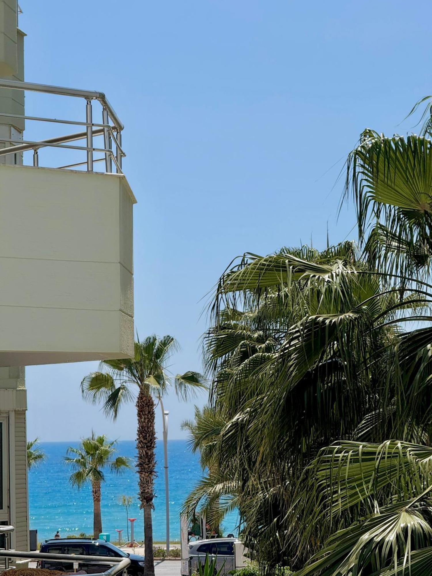 Sa Apartments! Beachfront Apartment With Sea View & Pool Аланя Екстериор снимка