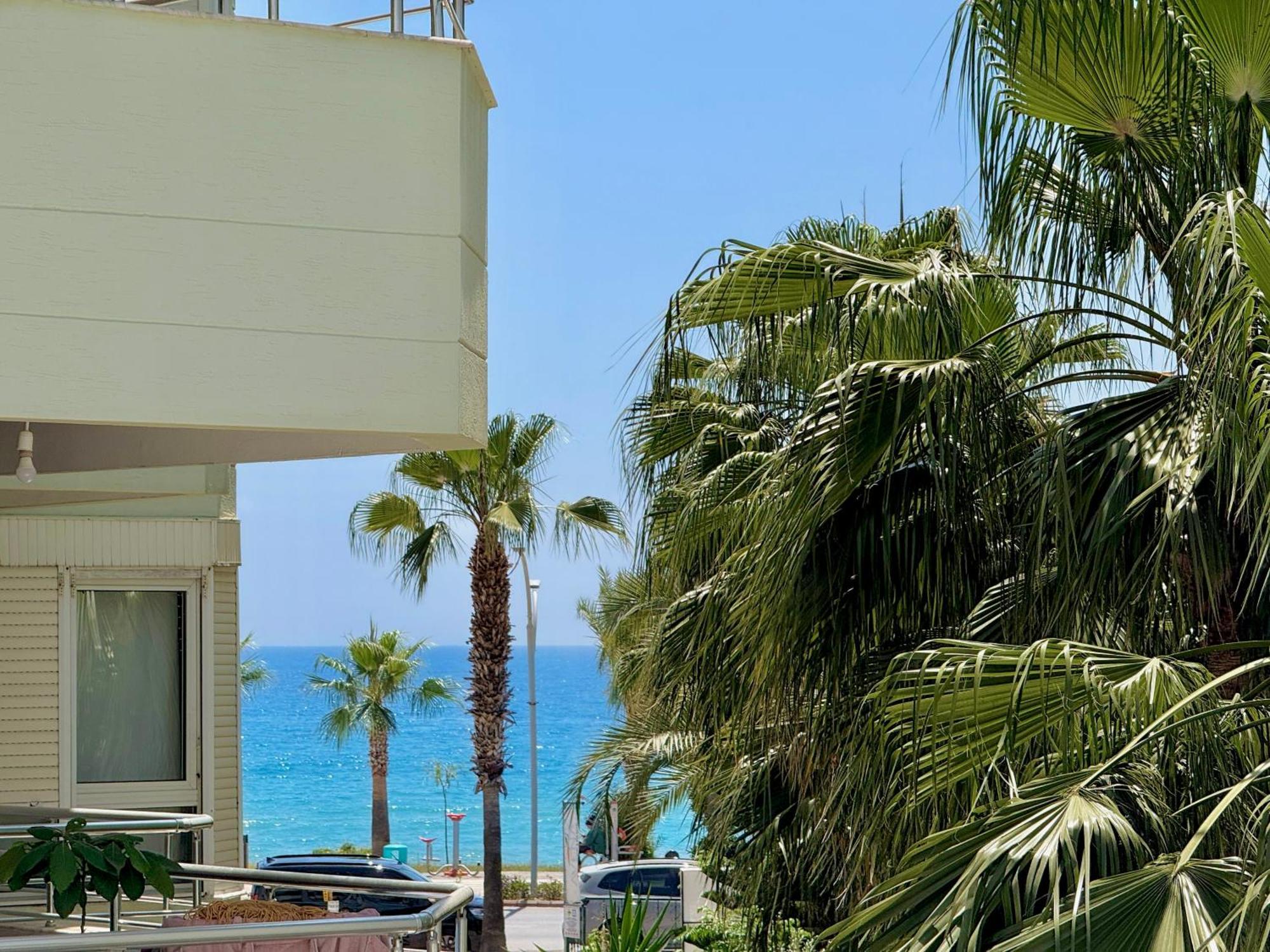 Sa Apartments! Beachfront Apartment With Sea View & Pool Аланя Екстериор снимка